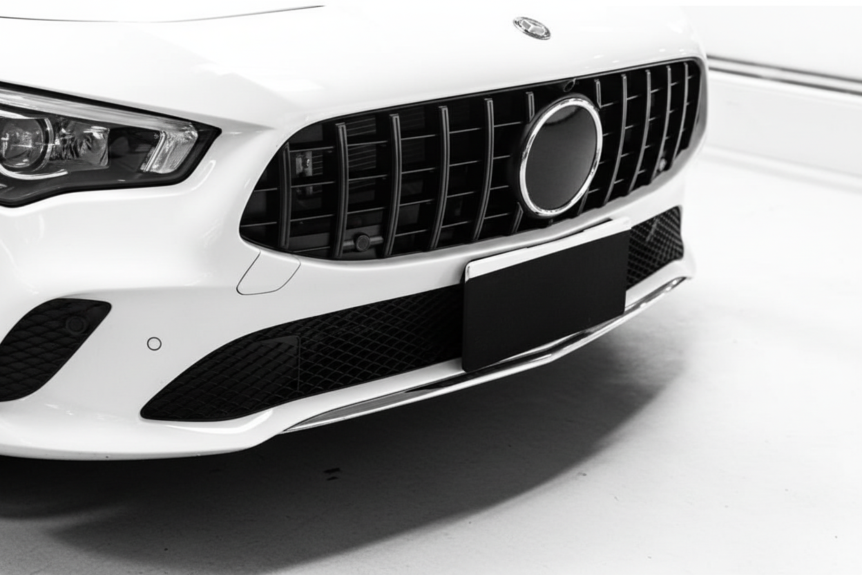 2020-2024 mercedes benz cla class w118 cla 250 cla 35 gt style front bumper grille gloss black front left