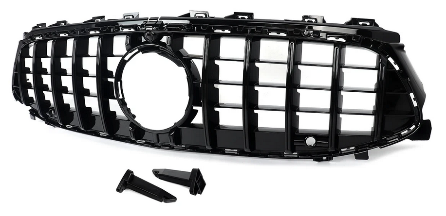 2020-2024 mercedes benz cla class w118 cla 250 cla 35 gt style front bumper grille gloss black