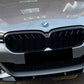 2021-2023 bmw 5 series g30 (530i/540i/m550i) m sport lci competition style front bumper lip splitter spoiler gloss black
