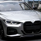 2021-2026 bmw 4 series g22/g23 430i/m440i pre-lci m-sport csl style front kidney grille gloss black front left