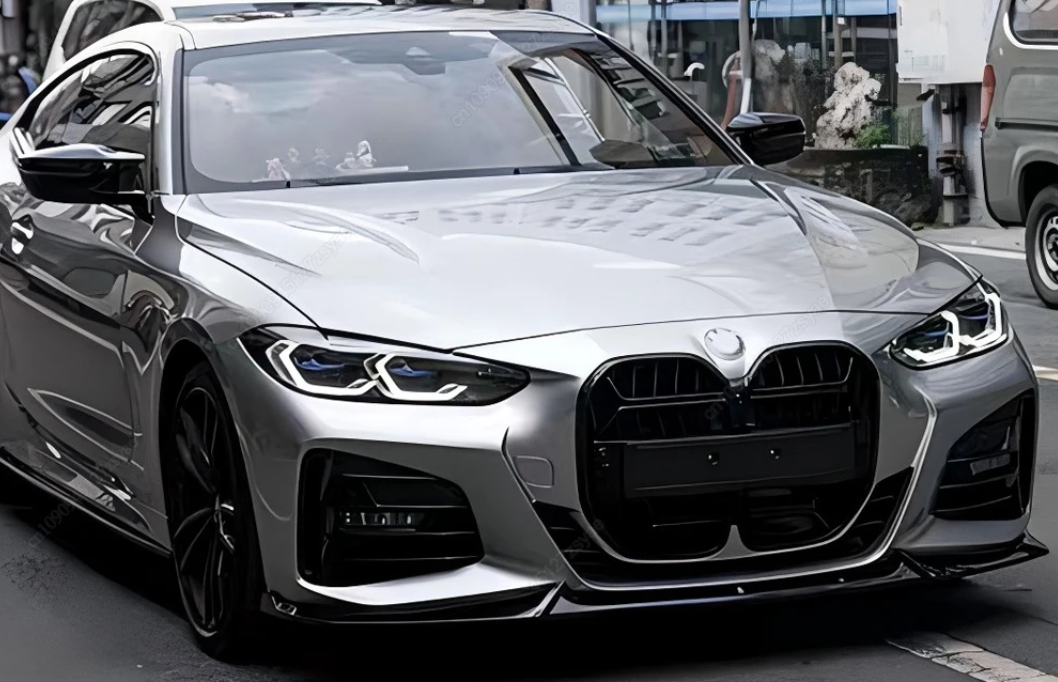 2021-2026 bmw 4 series g22/g23 430i/m440i pre-lci m-sport csl style front kidney grille gloss black front left