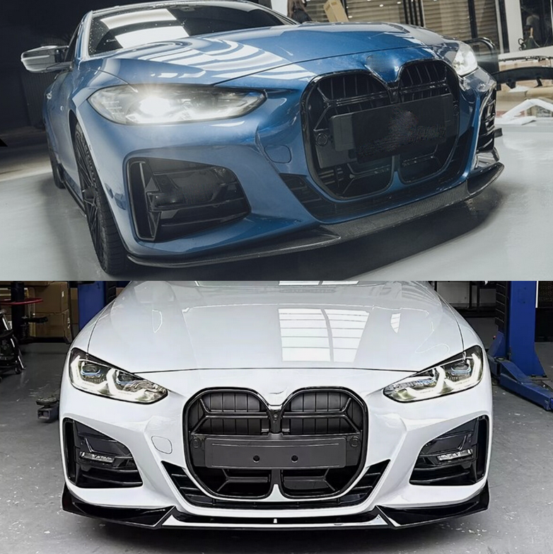 2021-2026 bmw 4 series g22/g23 430i/m440i pre-lci m-sport csl style front kidney grille gloss black