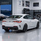 2021-2026 bmw 4 series g22/g23 m440i/430i m-sport pre-lci rear bumper diffuser with led brake light gloss black