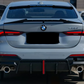2021-2026 bmw 4 series g22/g23 m440i/430i pre-lci m-sport vten style rear bumper diffuser with led brake light gloss black back center