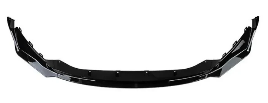 2021-2026 bmw m series m3/m4 g80/g82 v style front bumper lip splitter spoiler gloss black close up
