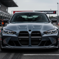 2021-2026 bmw m series m3/m4 g80/g82 v style front bumper lip splitter spoiler gloss black front center