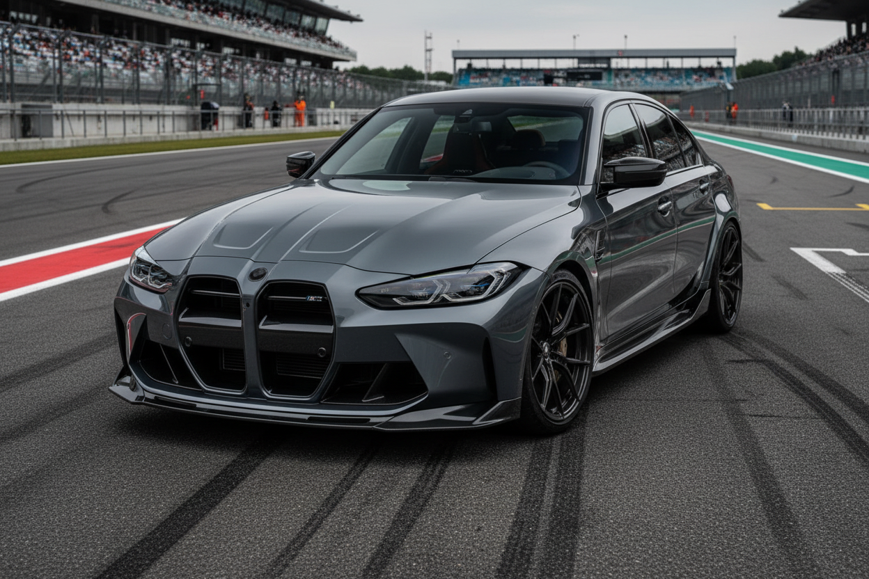 2021-2026 bmw m series m3/m4 g80/g82 v style front bumper lip splitter spoiler gloss black front right