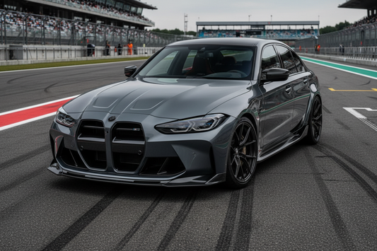 2021-2026 bmw m series m3/m4 g80/g82 v style front bumper lip splitter spoiler gloss black front right