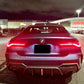 2021-present bmw 4 series g22/g23 (430i) Pre-LCI and LCI m-sport cs style rear bumper diffuser with led brake light replica carbon fiber center