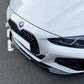 2021-present bmw 4 series g22/g23 (430i/m440i) Pre-LCI and LCI m sport m performance style front bumper lip splitter spoiler Gloss Black Front Right Top