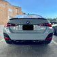 2021-present bmw 4 series gran coupe sedan g26 430i/m440i/i4 m4 style rear trunk spoiler lip wing gloss black
