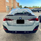 2021-present bmw 4 series gran coupe sedan g26 430i/m440i/i4 m4 style rear trunk spoiler lip wing gloss black