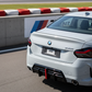 2022-2026 bmw 2 series g42 230i/m240i coupe/convertible m-sport slim led brake light style rear bumper diffuser gloss black back right
