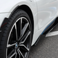 2022-2026 bmw 2 series g42 230i/m240i m-sport competition style full length side skirt extensions gloss black