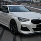 2022-2026 bmw 2 series g42 230i/m240i m-sport competition style full length side skirt extensions gloss black