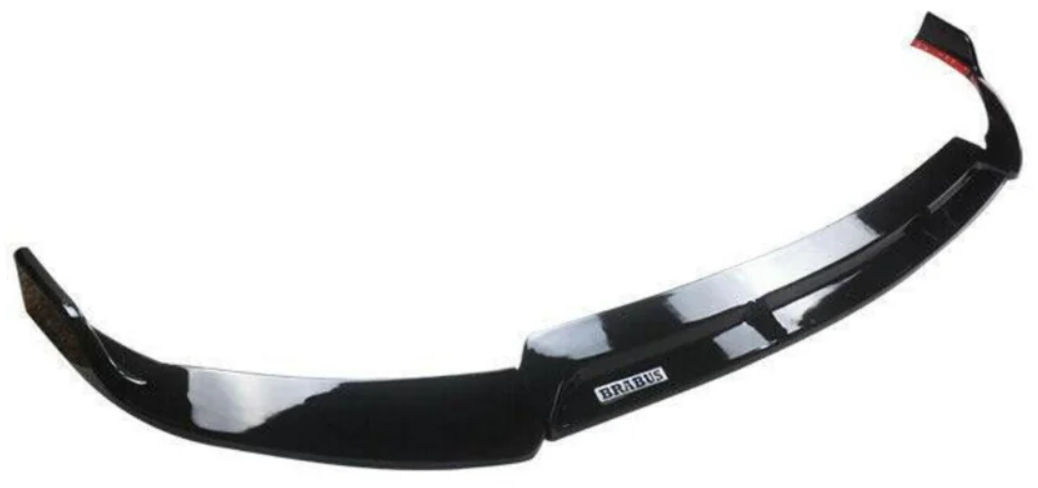 2022-2026 mercedes benz c class c300/c43 amg w206 brabus style front bumper lip splitter spoiler gloss black close up