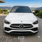 2022-2026 mercedes benz c class c300/c43 amg w206 brabus style front bumper lip splitter spoiler gloss black front center