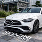 2022-2026 mercedes benz c class c300/c43 amg w206 brabus style front bumper lip splitter spoiler gloss black front right
