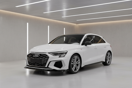 2022+ audi a3/s3 8y s-line front bumper lip splitter gloss black