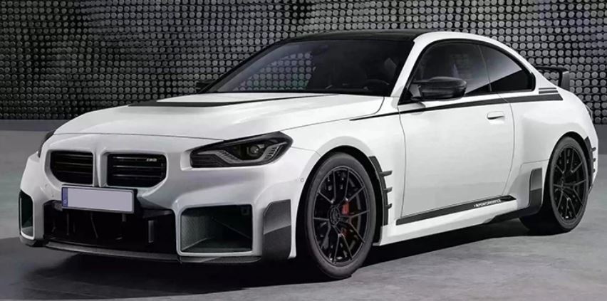 2023-2025 BMW M Series M2 G87 M Performance Front Lip Gloss Black Front Right