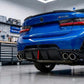 2023-2025 bmw 3 series g20 lci 330i/m340i m-sport led light style rear bumper diffuser gloss black back right close