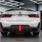 2023-bmw 3 series g20 330i/m340i m sport lci led light style rear bumper diffuser v2 gloss black