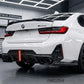 2023-bmw 3 series g20 330i/m340i m sport lci led light style rear bumper diffuser v2 gloss black back right