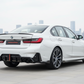2023-bmw 3 series g20 330i/m340i m sport lci led light style rear bumper diffuser v2 gloss black