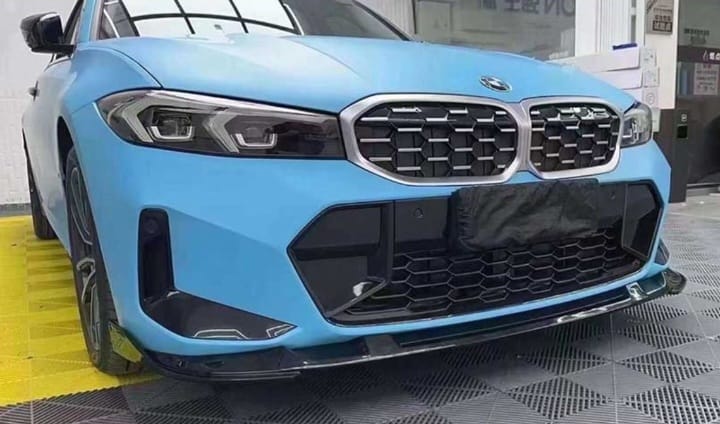 2023+ bmw 3 series g20 lci 3d style front bumper lip splitter/spoiler 330i m340i m sport Gloss Black Front Left