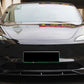 2024-2026 tesla model 3 v style front bumper lip splitter spoiler gloss black front center