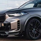 2024-Present BMW X Series G05 LCI X5 Performance Style Front Lip Gloss Black Front Right