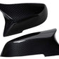 BMW F Series M Style Mirror Caps Replica Carbon Fiber Left Right Close Up