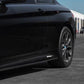 BMW F32 M Performance Side Skirts Gloss Black Left Close Up