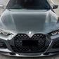 2021-Present BMW 4 Series G22/G23 3D Style Front Lip Gloss Black Front Center