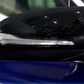 Mercedes W205 Mirror Caps Gloss Black Close Up