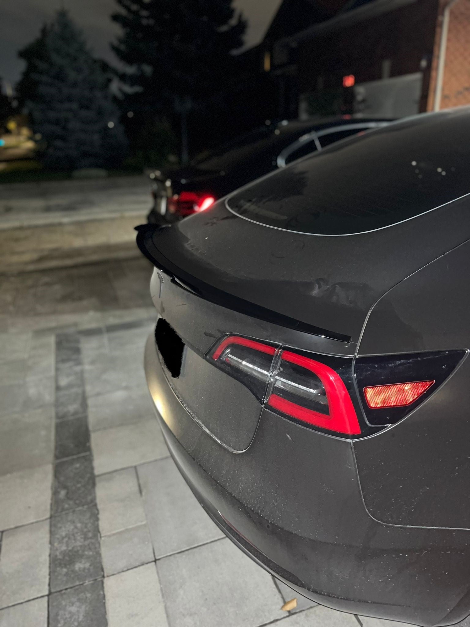 2017-2023 Tesla Model 3 Spoiler Gloss Black Back Right