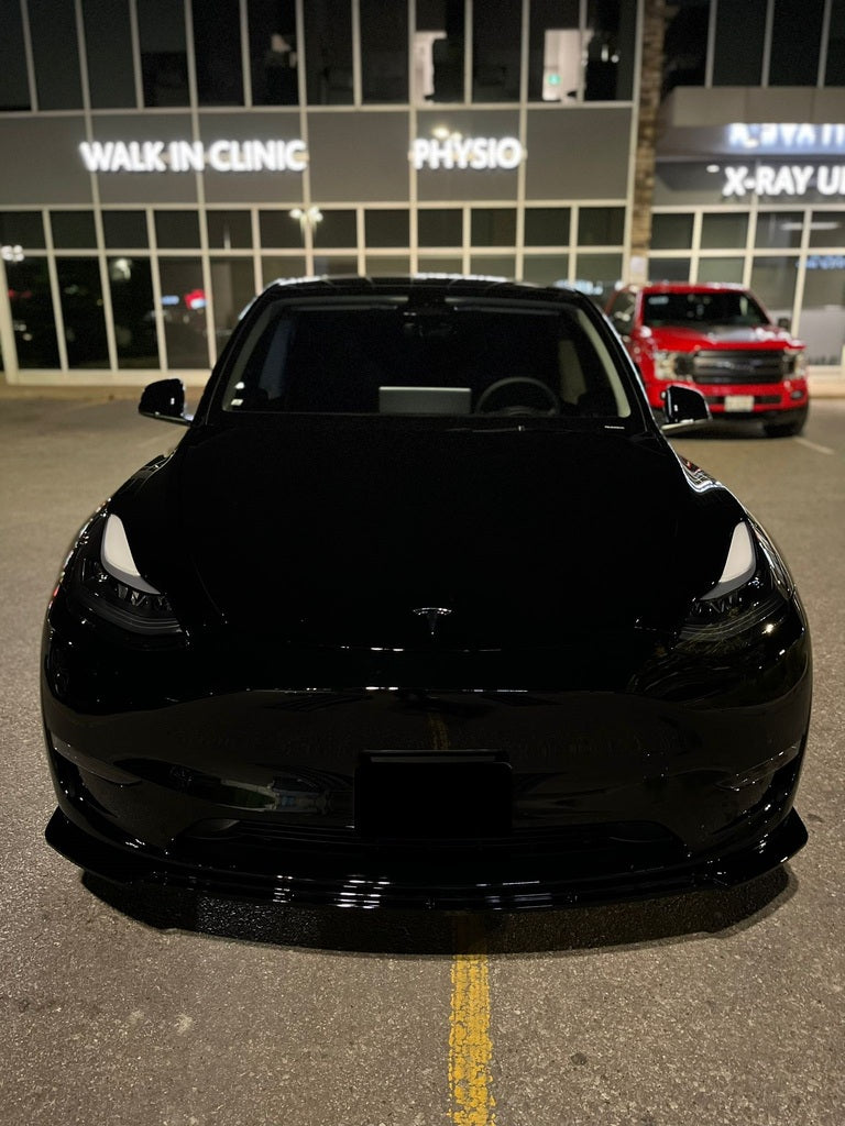 2020-2024 Tesla Model Y Front Lip Gloss Black Front Center High