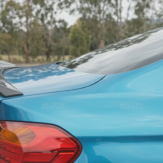 2014-2020 BMW 4 Series F32/F33/F36 (430i/435i/440i) Gran Coupe M Performance Style Rear Bumper Diffuser M-Sport Single Dual Exhaust Gloss Black