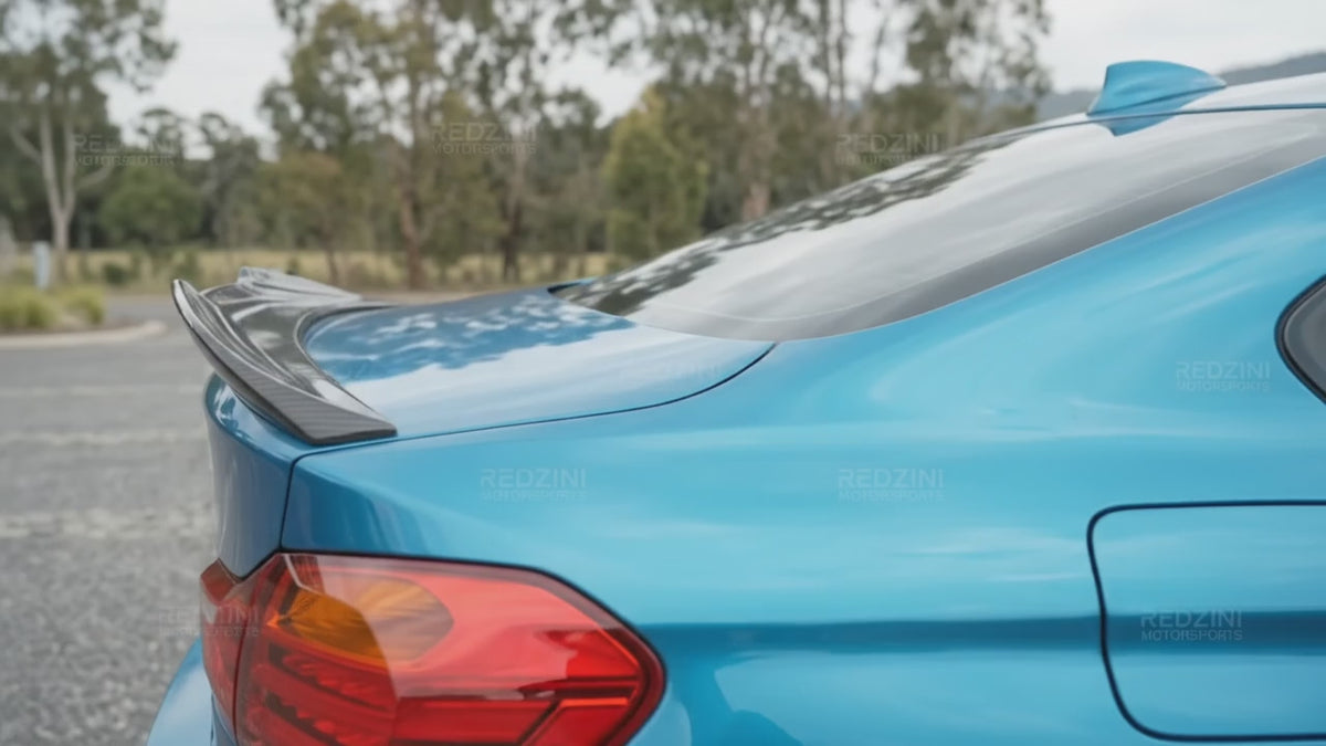 2014-2020 BMW 4 Series F32/F33/F36 (430i/435i/440i) Gran Coupe M Performance Style Rear Bumper Diffuser M-Sport Single Dual Exhaust Gloss Black