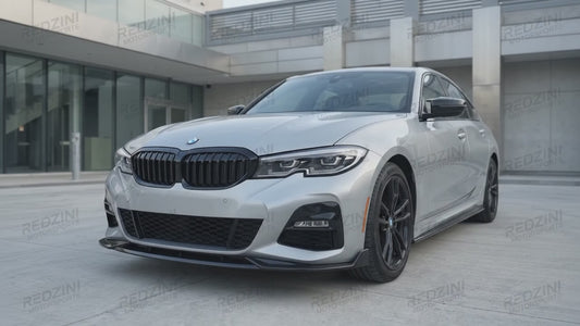 2019-2022 BMW 3 Series G20 MX Style Front Bumper Lip Splitter Replica Carbon Fiber Gloss Black Pre-LCI 330i M340i Video