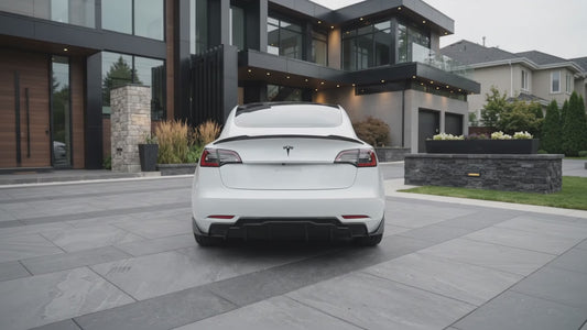 2017-2023 Tesla Model 3 Rear Diffuser Gloss Black